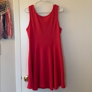 Pink Bow Skater Dress